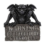 Pacific Giftware Gargoyle Warning: Protected by Gargoyles Warning Plaque