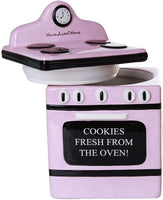 Pacific Giftware Retro Oven Freshly Baked Ceramic Cookie Jar with Air Tight Lid 8 inch Tall