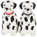 Black White Dalmatian Puppies Magnetic Salt and Pepper Shakers Home Kitchen...