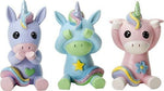 SUMMIT COLLECTION Glittery Hear, See, and Speak No Evil Unicorns