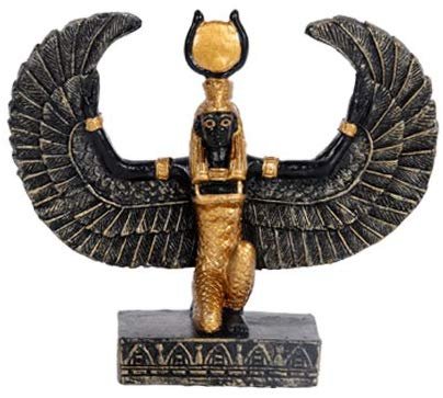 Egyptian Small Isis Mini Figurine Made of Polyresin