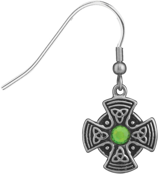Celtic Shield Earrings Collectible Jewelry Accessory Tribal Dangles