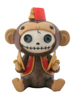 SUMMIT COLLECTION Furrybones Fez Munky Signature Skeleton in Monkey Costume Wearing Fez Hat and Vest with Cymbals