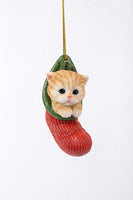 Pacific Giftware Cat Kitten Decorative Holiday Festive Christmas Hanging Ornament