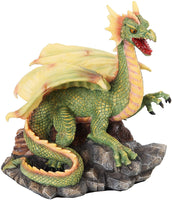 PTC 8.25 Inch Gaverenth The Powerful Dragon on Rock Statue Figurine