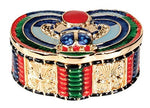 Egyptian Winged Scarab Jeweled Box Collectible Egypt Container