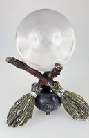Wiccan and Witchraft Cauldron Broomstick Crystal Ball