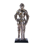 7" Tall Medieval Knight Statue Figurine Suit of Armor with Stand
