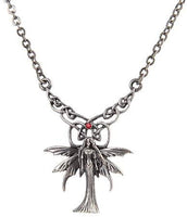 Celtic Winter Fairy Necklace Pendant Pewter Alloy