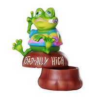 Pacific Giftware Toad-Ally High Weed Smoking Toad Trinket Box Novelty Stash Box