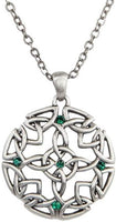 Celtic Round Pewter Necklace Jewelry- Mystica Collection