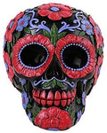 Pacific Giftware Day of The Dead Floral Skull Home Tabletop Decorative Resin Figurine