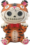 SUMMIT COLLECTION Furrybones Tigrrr Signature Skeleton in Tiger Costume Wearing Red Bow Tie