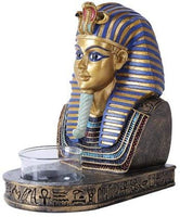 Pacific Giftware 5.5 Inches Ancient Egyptian King Tut Tutankhamun Golden Bust Candle Holder