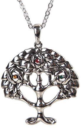 CELTIC TREE OF LIFE NECKLACE PENDANT PEWTER ALLOY