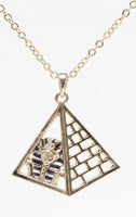 Mystica Collection Jewelry Necklace - Pyramid with King Tut