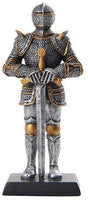 PTC 5 Inch Armored Medieval Knight with Large Sword Statue Figurine