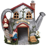 ABZ Brand Gnome Tin Watering Can House Garden Gnomes Statues Welcome