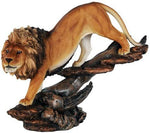 12" Prideful king of The Jungle Savannah Lion Wildlife Home Figurine Pride Land