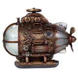 Pacific Giftware Steampunk Nautilus Explorer Submarine Collectible Sci Fi Fantasy Figurine with Color Changing LED Lights Battery Operated 7.75 Inches Long