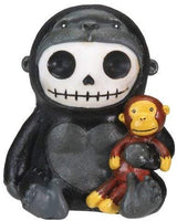 Kongo Gorilla Furry Bones Figurine Display