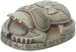 3 Inch Princess Scarab Figurine with Egyptian Engravings, Multicolor