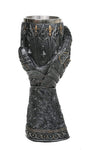 Medieval Knight Lions Heart Gauntlet Style Wine Goblet 9" H