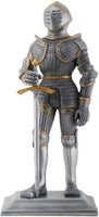 YTC Silver and Gold Gothic Knight Figurine
