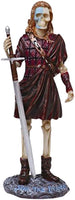 PTC Pacific Giftware Brave Heart Scottish Warrior Skeleton Statue Figurine