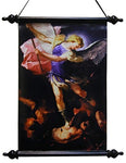 18 Inch Saint Michael Archangel Religious Hanging Wall Art Scroll