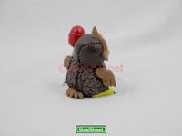 Furrybones Hootie Signature Skeleton in Brown Owl Costume with Red Lollipop