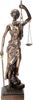 YTC Summit International Lady Justice Holding Scales and Sword Statue Figurine Judicial Law Decoration