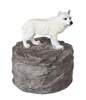 Pacific Giftware Lone Majestic Wolf Mini Resin Trinket Box 3.15 Inches Tall