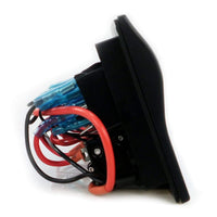 6-Gang Boat Circuit Breaker Panel With Rocker Switches 182.5×100mm Marine Yacht