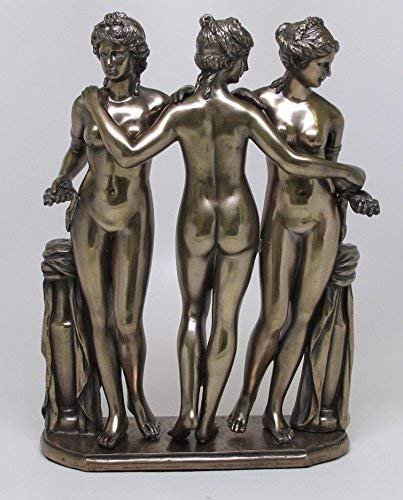PTC 10 Inch Borghese Collection Three Graces Replica Statue Figurine