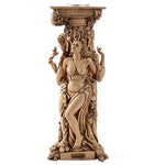 Pacific Giftware Triple Goddess Mother Maiden Crone Tea Light Candle Holder Stand 10 Inch (Antique Ivory)