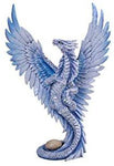 Pacific Giftware Anne Stokes Age of Dragons Iced Blue Wind Dragon Home Tabletop Decorative Resin Figurine