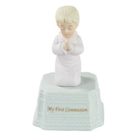 Pacific Giftware Fine Porcelain My First Communion Girl Music Box, 5.25" H, White