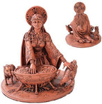 Celtic Goddess Cerridwen In Color Home Decor Statue Made of Polyresin