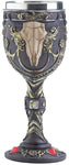 Bull Skull Horns Goblet Dragon Crest Accent Mantel Table Shelf Collectible Decor