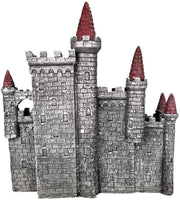 12 pieces of 3 inches Colored Dragons with Medieval Times Castle Display Set