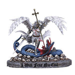 Pacific Giftware The Crusader Knight Angel Slaying Dragon I Will Fear no Evil Colored Collectible Figurine