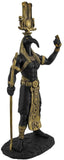 Black Thoth Egyptian God Golden Accents Statue