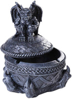 Pacifc Giftware Gothic Gargoyle Lidded Ashtray Trinket Box Tabletop Decor Statue 7 Inch Tall