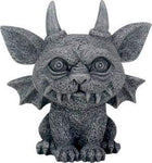 SUMMIT COLLECTION 3.25 Inch Medieval Dark Grey Winged Gothic Gargoyle Guardian Bast Desk and Shelf Decoration