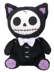 Furrybones Black Cat Mao Mao Wearing White Bow Tie Small Plush Doll