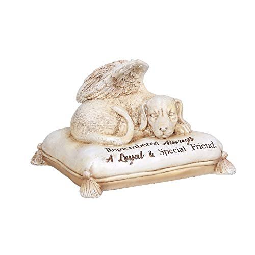 ABZ Brand Pet Memorial Angel Dog Cremation Urn Loyal Friend Bottom Load 30 Cubic