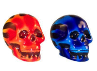 Flaming Skull Set of Salt and Pepper Shakers