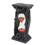 6.06 Inch Bat Wings Sand Timer Hourglass Resin Statue Figurine