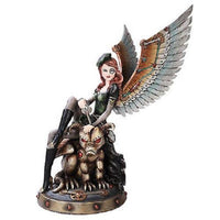 Large Steampunk Fairy Collection Mechanical Wings Flight Figurine Beast Paris
